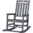 Outdoor Rocking Chair - Polypropylene High Back With Footrest Support - Outdooor Recline Chair - Hurbane Home