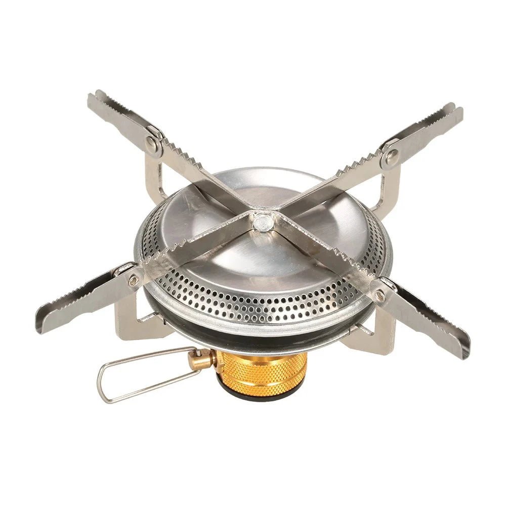 Outdoor Single Burner Propane Stove - Compact Camping Gas Stove for Portable Cooking - Camping Gas Stove - Hurbane Home