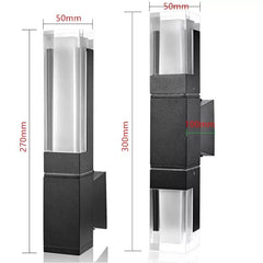 Size chart marking the 270 mm single head and 300 mm double head bodies