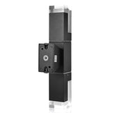 Back of the prism wall sconce showing the mounting plate and terminals