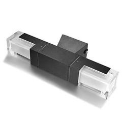 Single head prism wall sconce shown from a raised angle