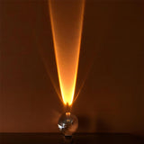 Close view of the clear glass body catching ambient light