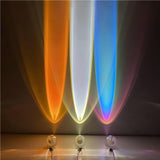 Detail of small metal base under the oval glass table lamp
