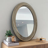 Oval Wall Mirror – Baroque Gold Beveled Decorative Accent - Hurbane Home