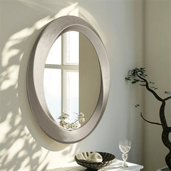 Oval Wall Mirror – Baroque Gold Beveled Decorative Accent - Hurbane Home
