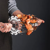 Oven Grill Cage – Rotating Stainless Steel Skewer Cage for BBQ - Hurbane Home