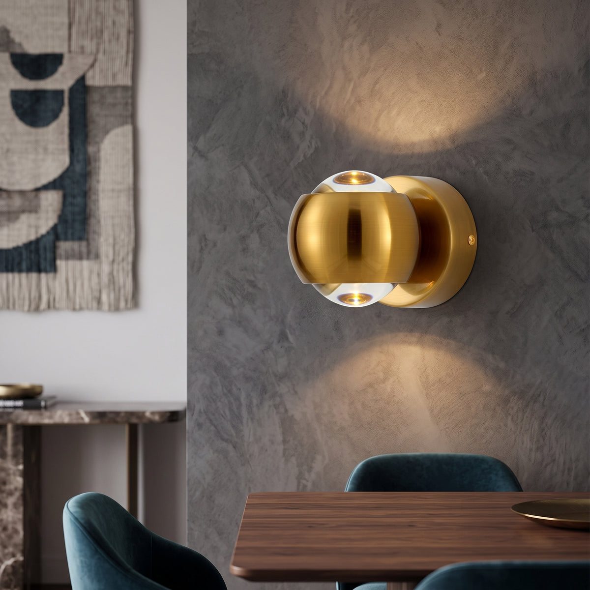 Modern Brass Wall Lamp Jorid Copper LED