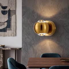 Modern Brass Wall Lamp Jorid Copper LED