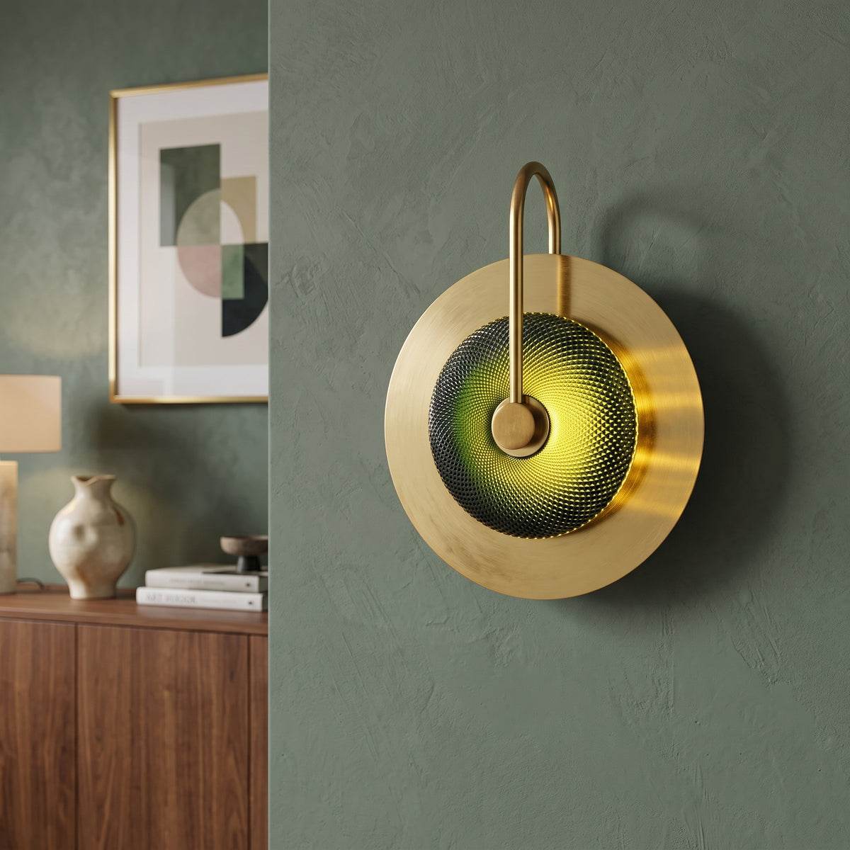 Modern Nordic Wall Sconce Elvira Brass