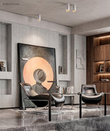 Modern LED Surface Dimmable Ceiling Spotlight Aluminum 1-Light styled in a room setting