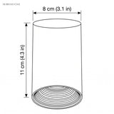 Modern LED Surface Dimmable Ceiling Spotlight Aluminum 1-Light dimension guide illustration