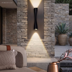Modern Nordic Wall Sconce Erica Waterproof styled in a room setting