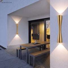 Modern Nordic Wall Sconce Erica Waterproof styled in a room setting