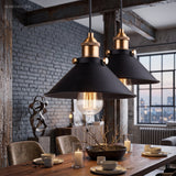 Vintage Nordic Pendant Light Industrial 1-Light styled in a room setting