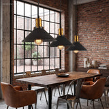 Vintage Nordic Pendant Light Industrial 1-Light styled in a room setting
