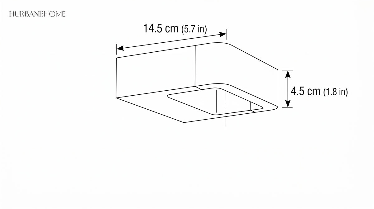 Modern Nico Wall Sconce LED dimension guide illustration