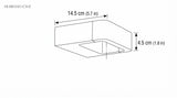 Modern Nico Wall Sconce LED dimension guide illustration