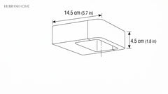 Modern Nico Wall Sconce LED dimension guide illustration
