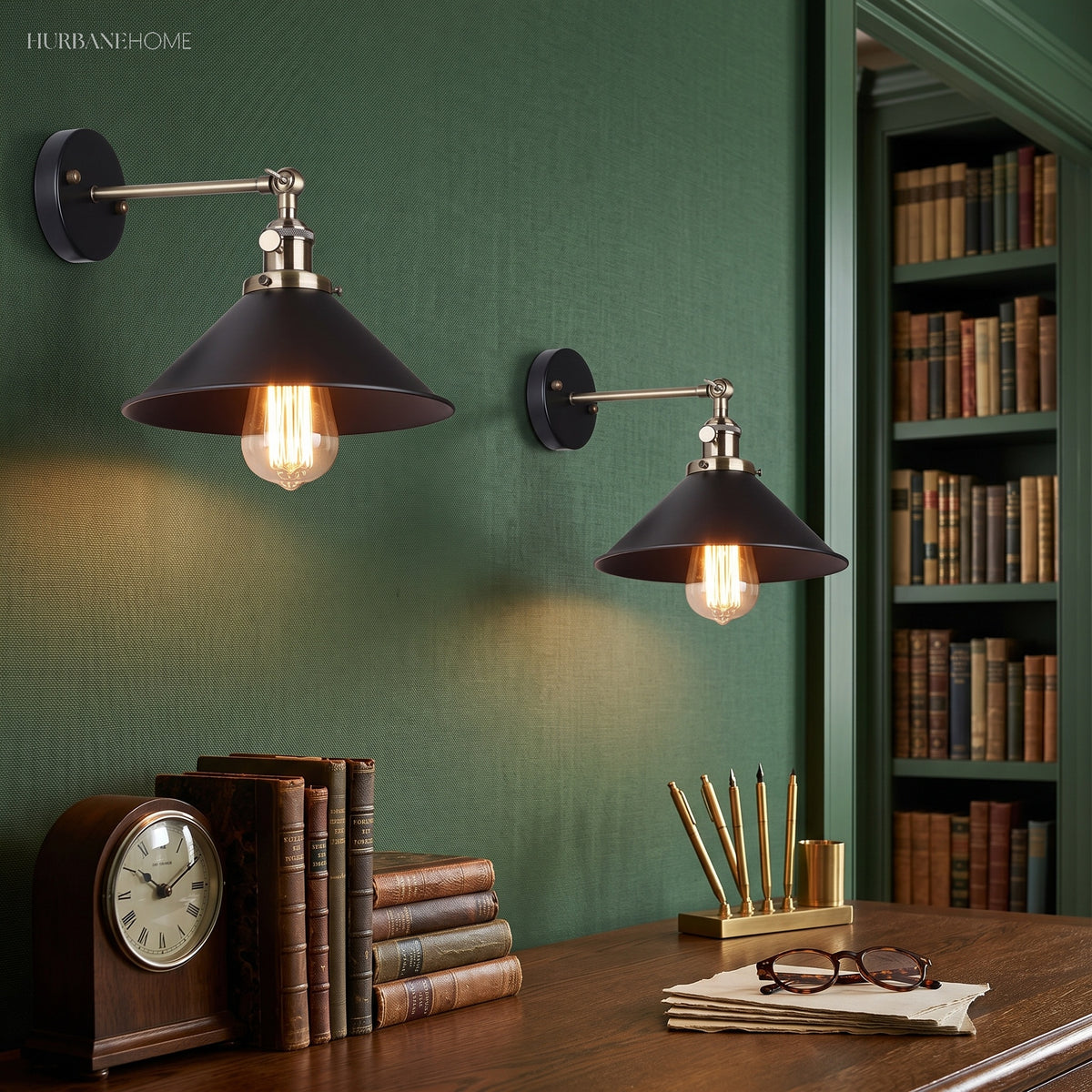 Modern Nordic Wall Lamp Oxnard 1-Light styled in a room setting