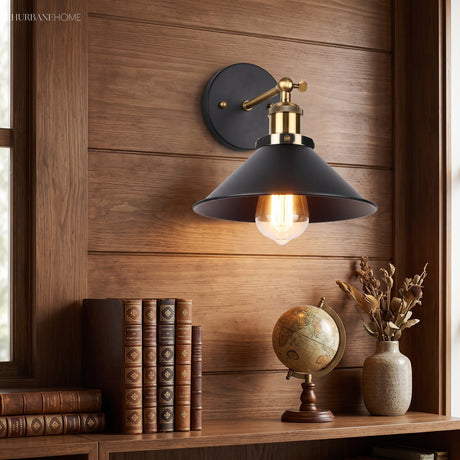 Modern Nordic Wall Lamp Oxnard 1-Light styled in a room setting