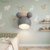 Modern Nordic Wall Sconce Mouse styled in a room setting