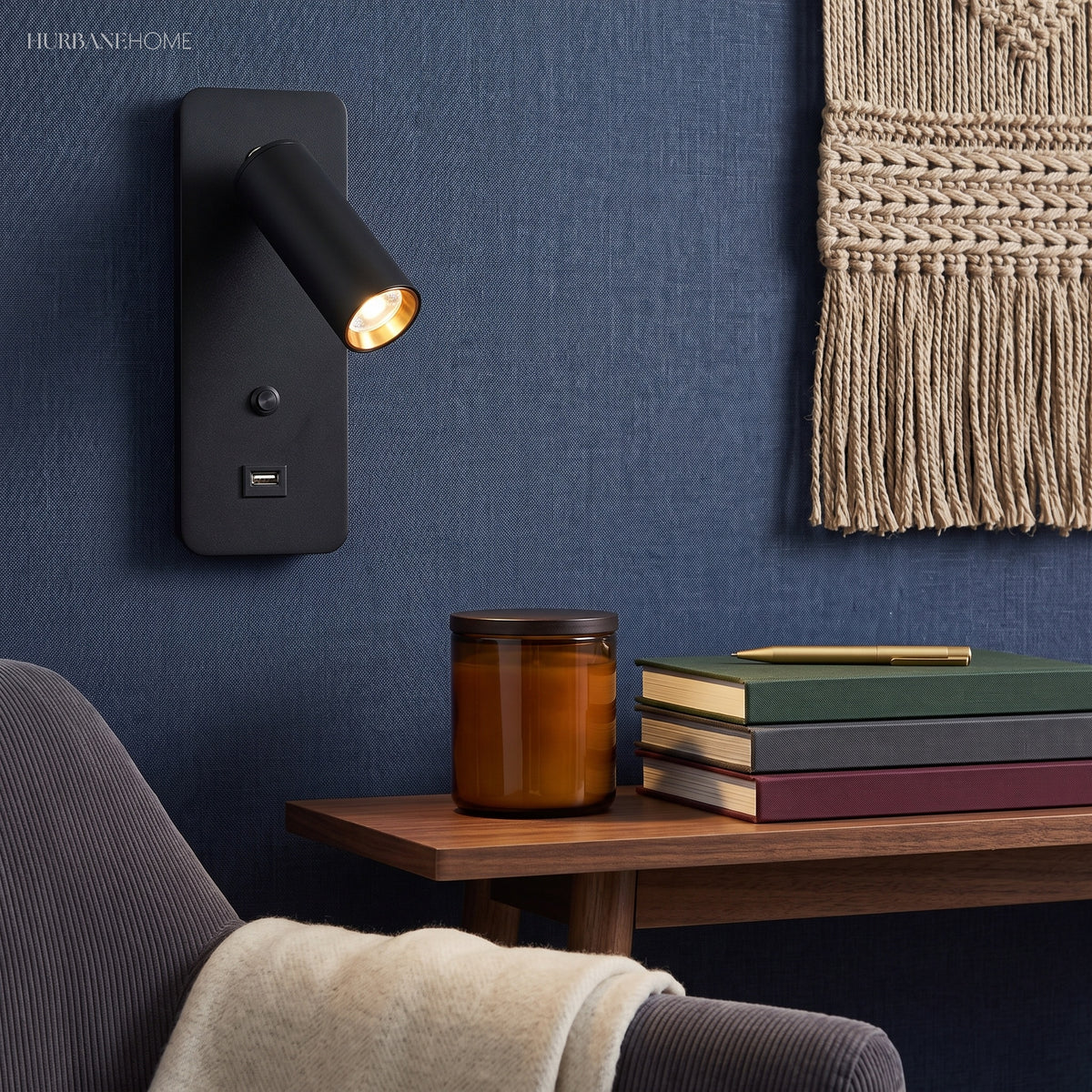 Modern Nordic Wall Lamp LED 1-Light styled in a room setting