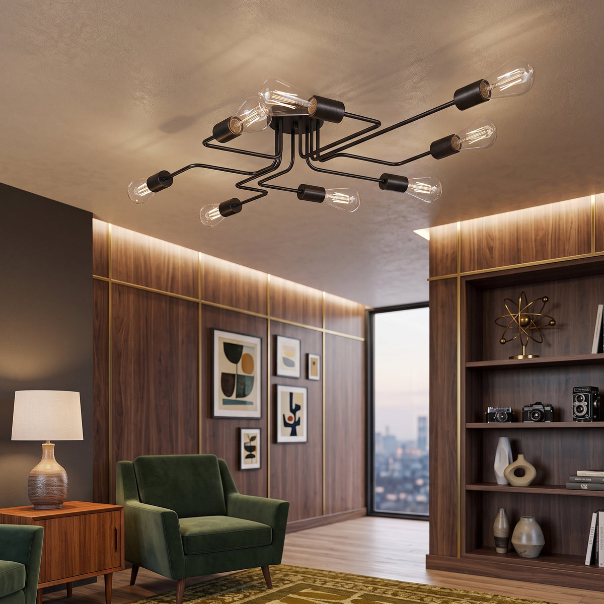 Modern Nordic Sputnik Chandelier