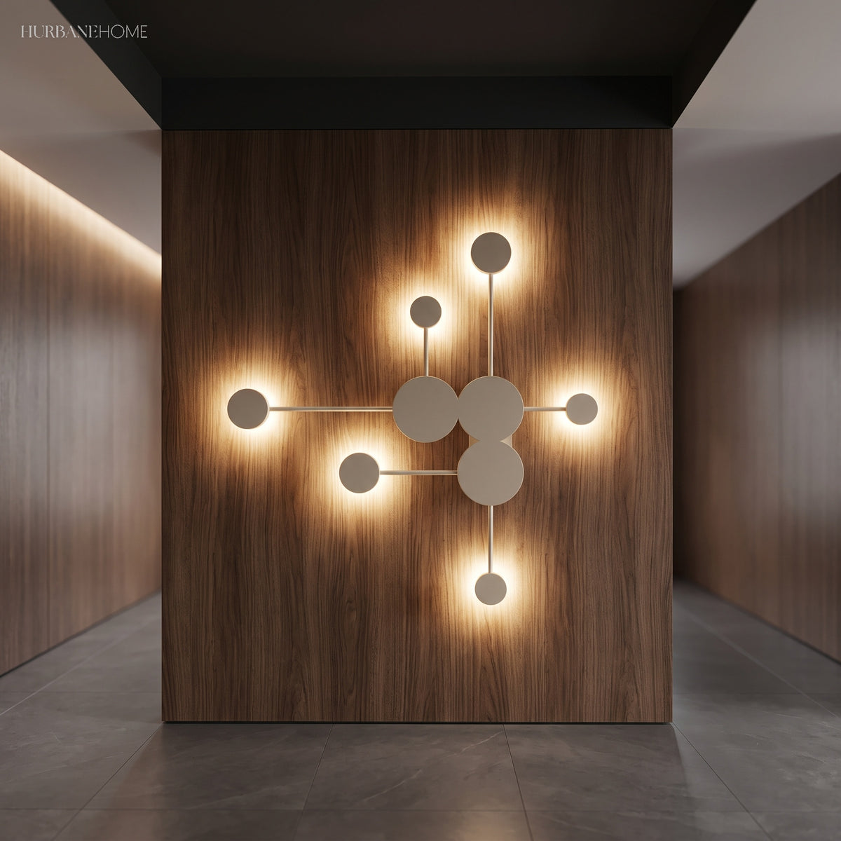 Modern Nordic Wall Sconce Alora LED styled in a room setting