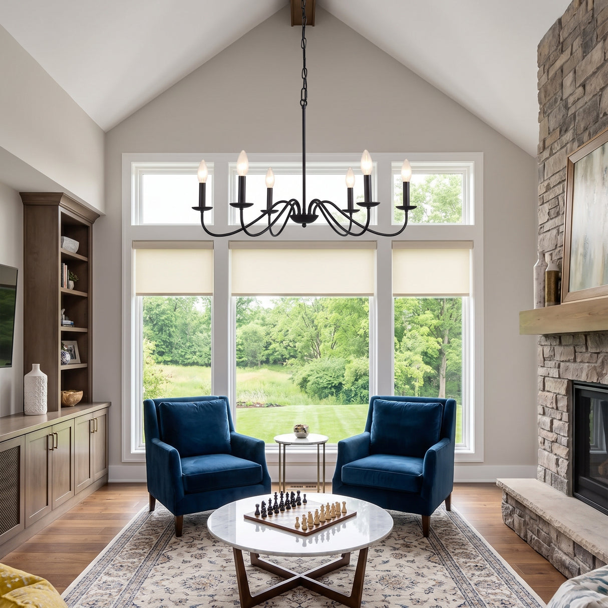 Iron Pendant Light - living room lifestyle