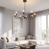 Iron Pendant Light - living room curtain lifestyle