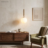 Modern Nordic Pendant Light Lexi 1-Light styled in a room setting