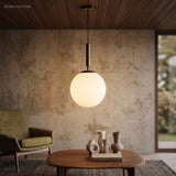 Modern Nordic Pendant Light Lexi 1-Light styled in a room setting