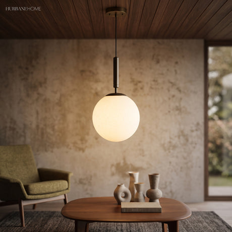 Modern Nordic Pendant Light Lexi 1-Light styled in a room setting