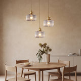 Vintage Cylinder Glass Pendant Light - dining lifestyle