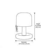 Mini Rechargeable LED Lamp - size dimension illustration