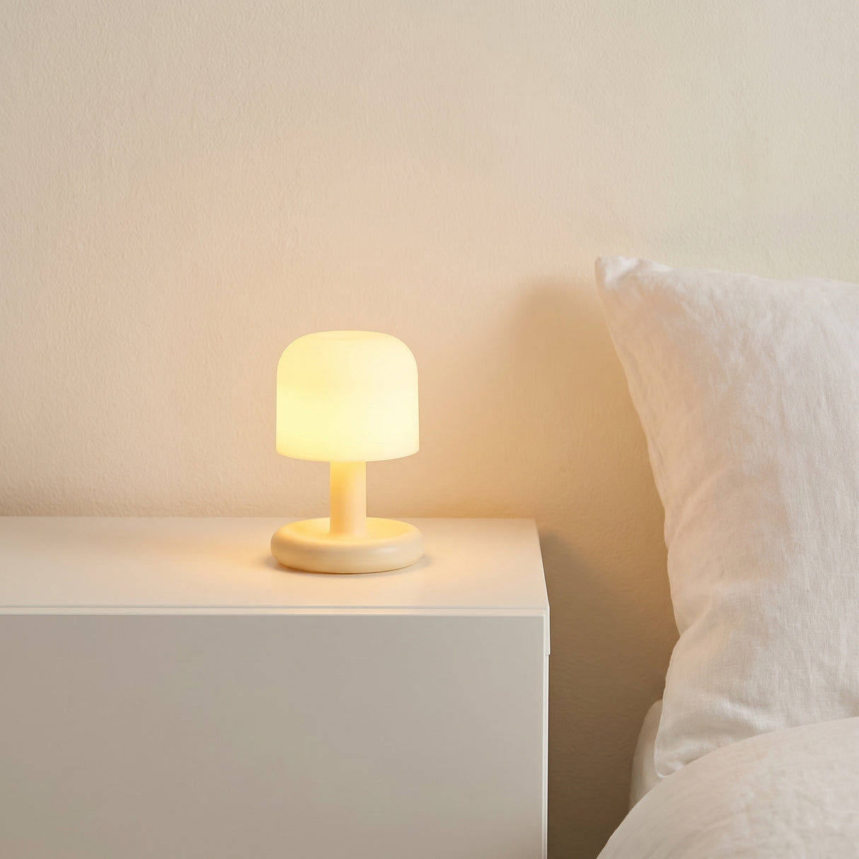 Mini Rechargeable LED Lamp - bedroom nightstand lifestyle