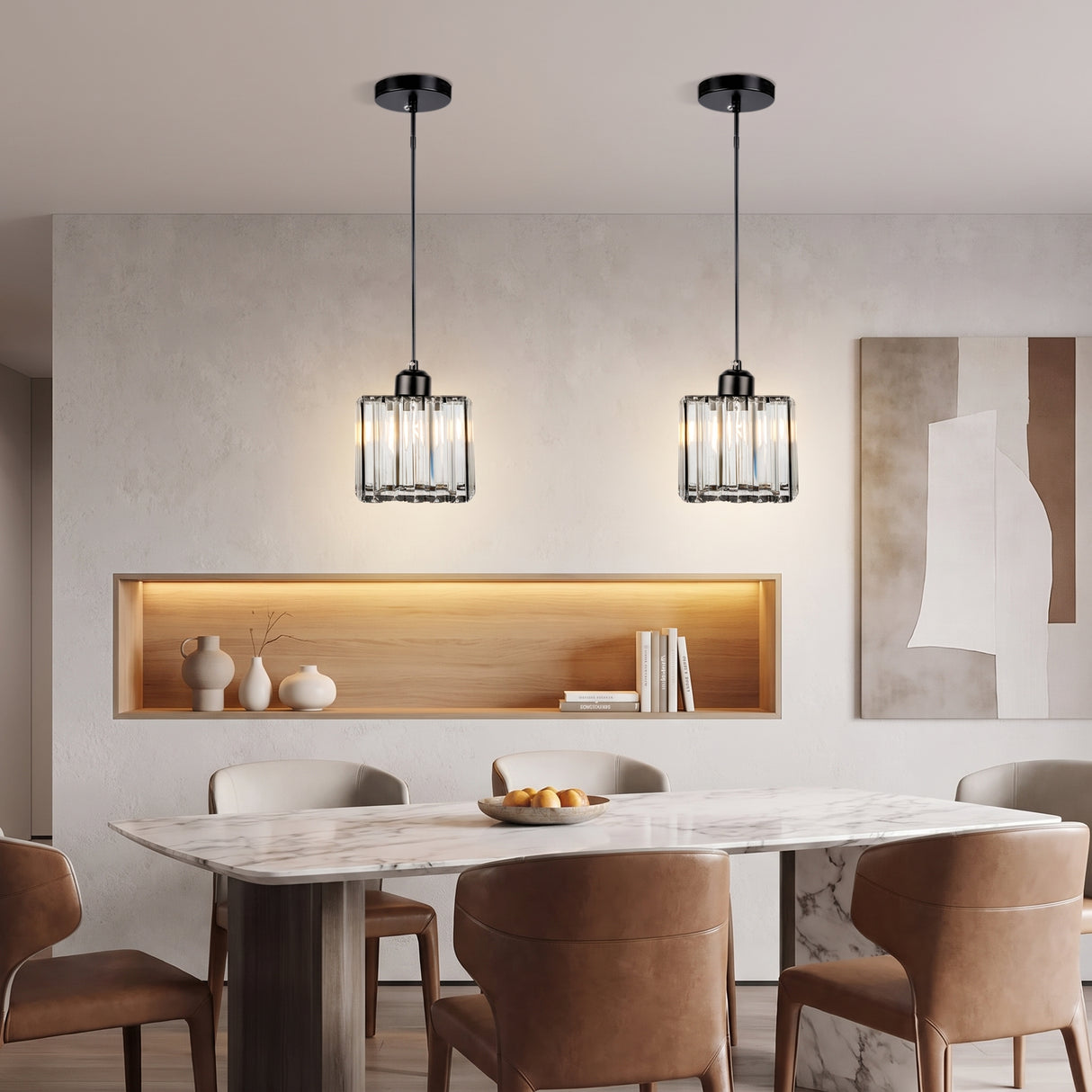Multi-Head Glass Pendant Light - Lifestyle 4