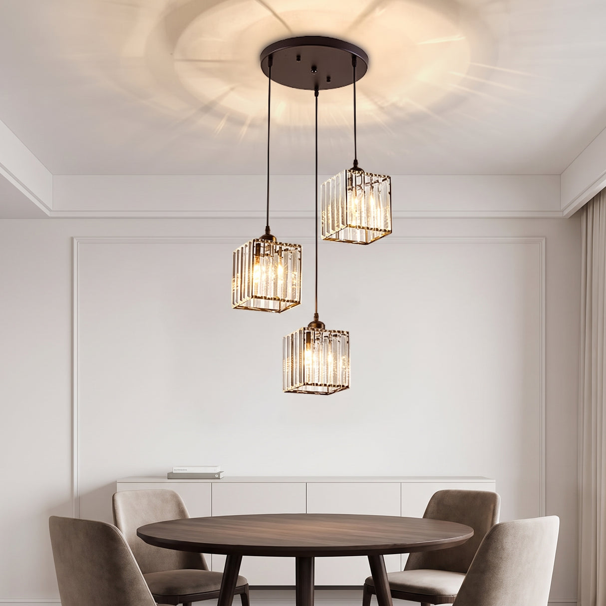 Multi-Head Glass Pendant Light - Lifestyle 5