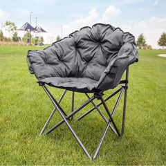 Padded Camping Chair - Portable Cushion Seat for Outdoor Adventures - Folding Camping Chair - Hurbane Home