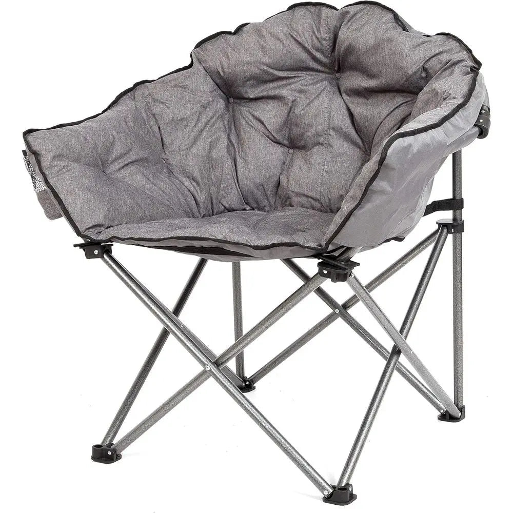 Padded Camping Chair - Portable Cushion Seat for Outdoor Adventures - Folding Camping Chair - Hurbane Home
