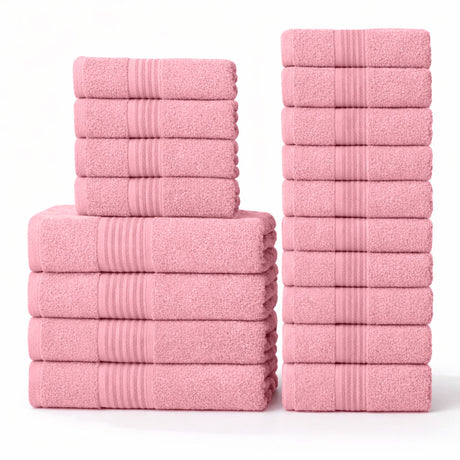 18-Piece Luxury Cotton Towel Set – Ultra Soft, Quick-Dry & Highly Absorbent