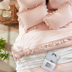 Pink Duvet Comforter - Modern Chic Puff Quilt for Cozy Sleep - Puff Quilt Comforter - Hurbane Home