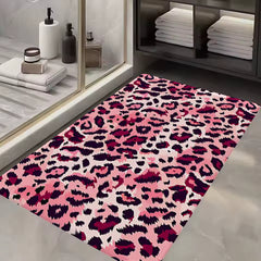 leopard print front doormat