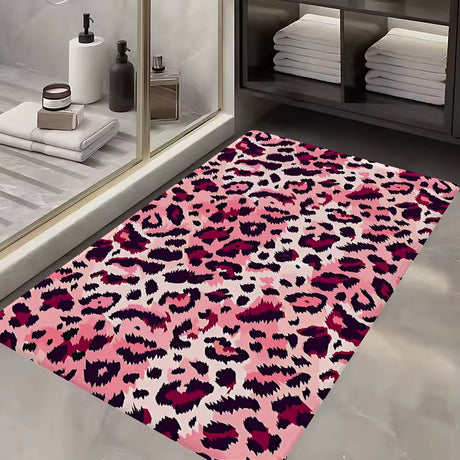 leopard print front doormat