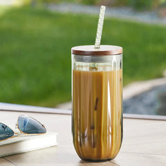 Plastic Drinking Glass - Innovative Design for Beverage Enjoyment - Ice Tea & Coffee - Ice Tea Glass - Hurbane Home