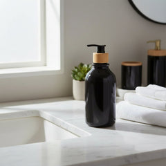 Plastic Soap Dispenser for Bathroom - Wall Mounted, Easy Refill & Clean - wall mounted Soap Dispenser - Hurbane Home