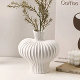 Plastic Vase – Modern Minimalist Water - Holding Tabletop Floral Decor - Hurbane Home