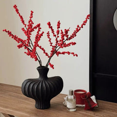 Plastic Vase – Modern Minimalist Water - Holding Tabletop Floral Decor - Hurbane Home