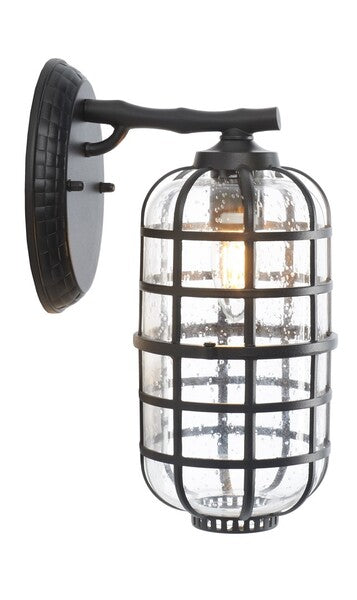 Safavieh Rigel Outdoor Wall Sconce Black Set of 2