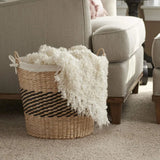 Polyester Laundry Basket - Durable Wicker Design for Organized Clothes Storage - Wicker Laundry Basket - Hurbane Home